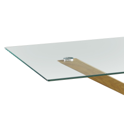 Pack mesa MURPHY + 4 cadeiras CANDY - carvalho e cinzento claro