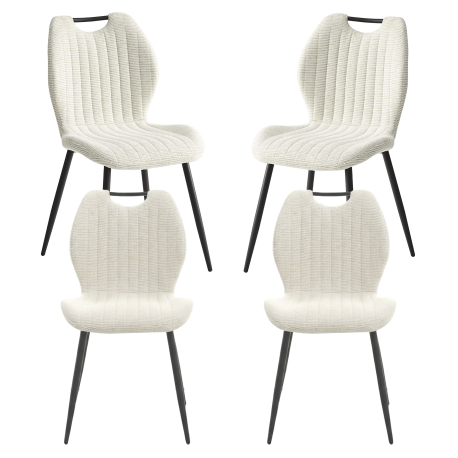 Pack 4 Cadeiras KIRK Cinza - Chair Packs