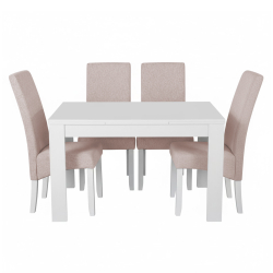 Pack Mesa BUDAPESTE + 4 Cadeiras DALAS - Table and Chair Sets