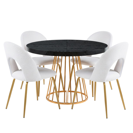 Pack mesa CECCILE + 4 cadeiras LINDA - Table and Chair Sets Pack mesa CECCILE + 4 cadeiras LINDA - Table and Chair Sets