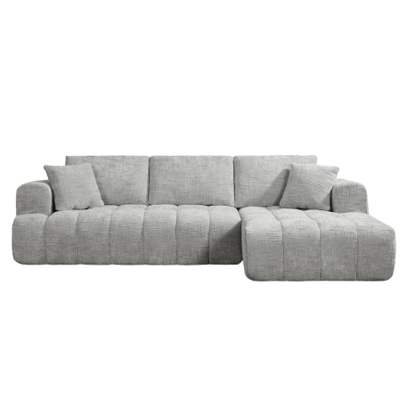 Sofás POP UP! Sofá chaise longue OAKLAND embalado a vácuo - Cinzento