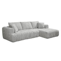 Sofás POP UP! Sofá chaise longue OAKLAND embalado a vácuo - Cinzento