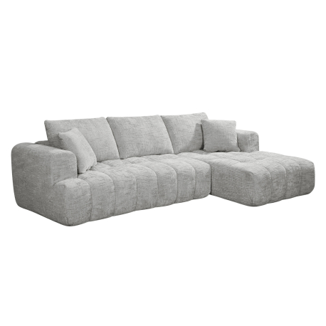 Sofás POP UP! Sofá chaise longue OAKLAND embalado a vácuo - Cinzento