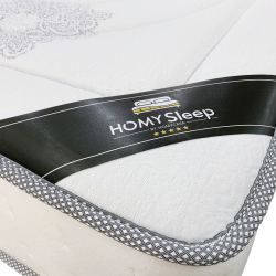 Pack cama de casal QUEENIE + Colchão HOMYSLEEP NEW PALACIO - Marfim