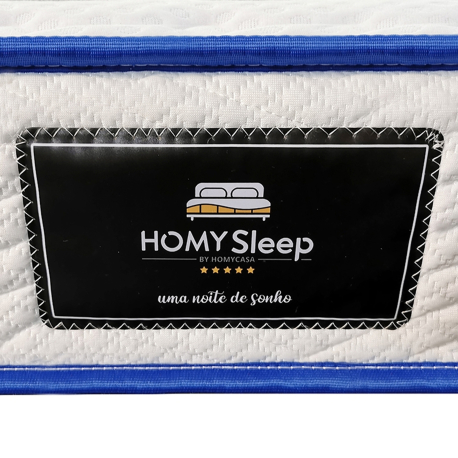 Pack cama de solteiro elevatória BRENDA + Colchão HOMYSLEEP SPRING ROLLER - Carvalho oak e visón