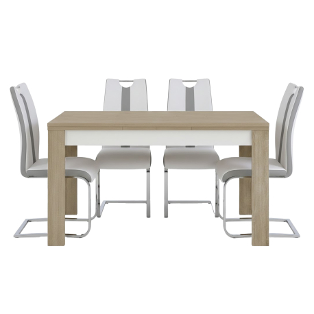 Pack mesa extensível PARIS + 4 Cadeiras NATALIA II - Table and Chair Sets