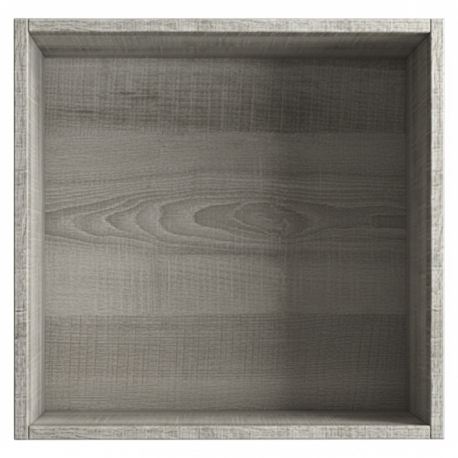 Prateleira quadrada SIDNEY - Carvalho Cinza Claro