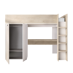 Cama GASPAR com secretária e roupeiro - Camas Altas Cama GASPAR com secretária e roupeiro - Camas Altas