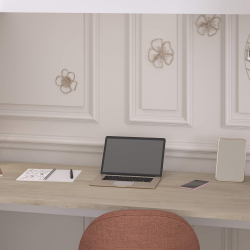 Cama alta dupla ALEXANDRIA com secretária - Camas Altas