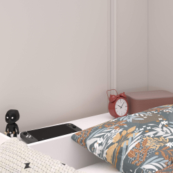 Cama alta dupla ALEXANDRIA com secretárias - Camas Altas