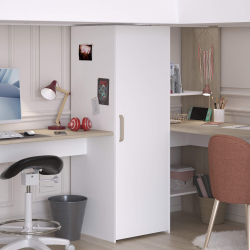 Cama alta dupla ALEXANDRIA com secretárias - Camas Altas