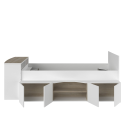 Cama de solteiro CLEO com secretária - Camas Altas