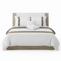 Cama de casal PARIS - Carvalho Natura e Branco (140cm e 150cm) Cama de casal PARIS - Carvalho Natura e Branco (140cm e 150cm)