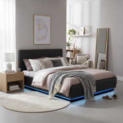 INFINITY Elevatory Double Bed with LED - Double Beds