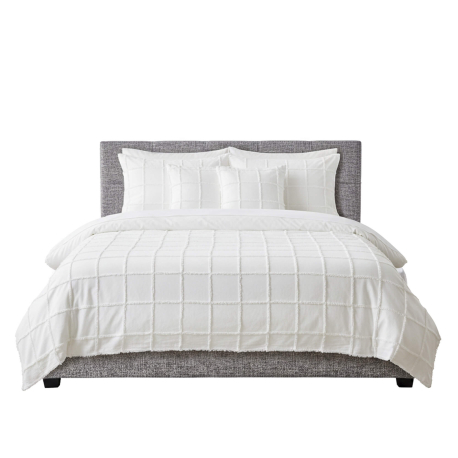 Cama de casal LONDON - Cinzento Claro