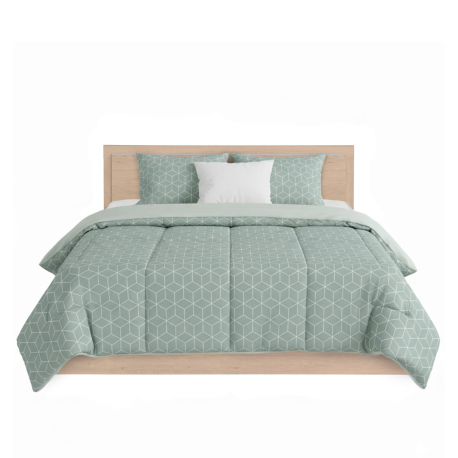 Cama de casal NOEMIA - Carvalho, Tamanho - 140 x 190 cm