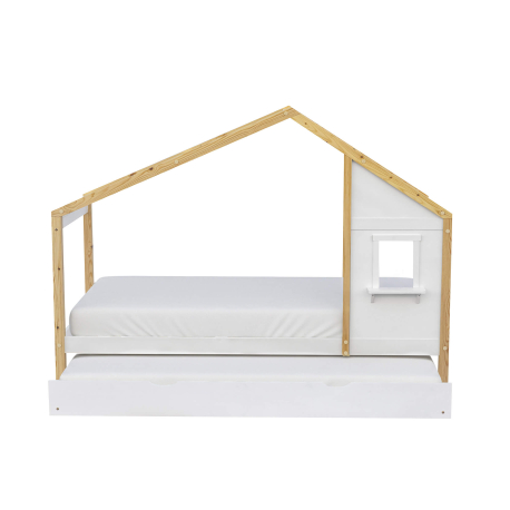 Cama infantil MAISON com gavetão - Carvalho Natura e Branco, Tamanho - 90 x 200 cm Cama infantil MAISON com gavetão - Carvalho Natura e Branco, Tamanho - 90 x 200 cm