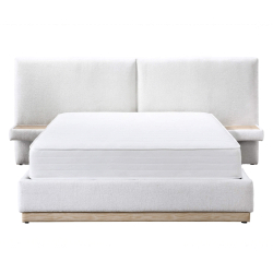 Cama de casal elevatória NAPOLI com 2 mesas de cabeceira - Double Beds