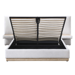 Cama de casal elevatória NAPOLI com 2 mesas de cabeceira - Double Beds