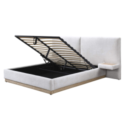 Cama de casal elevatória NAPOLI com 2 mesas de cabeceira - Double Beds