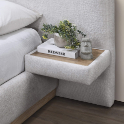 Cama de casal elevatória NAPOLI com 2 mesas de cabeceira - Double Beds