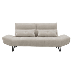 Sofá 3 lugares MAREK com 2 encostos deslizantes - Taupe