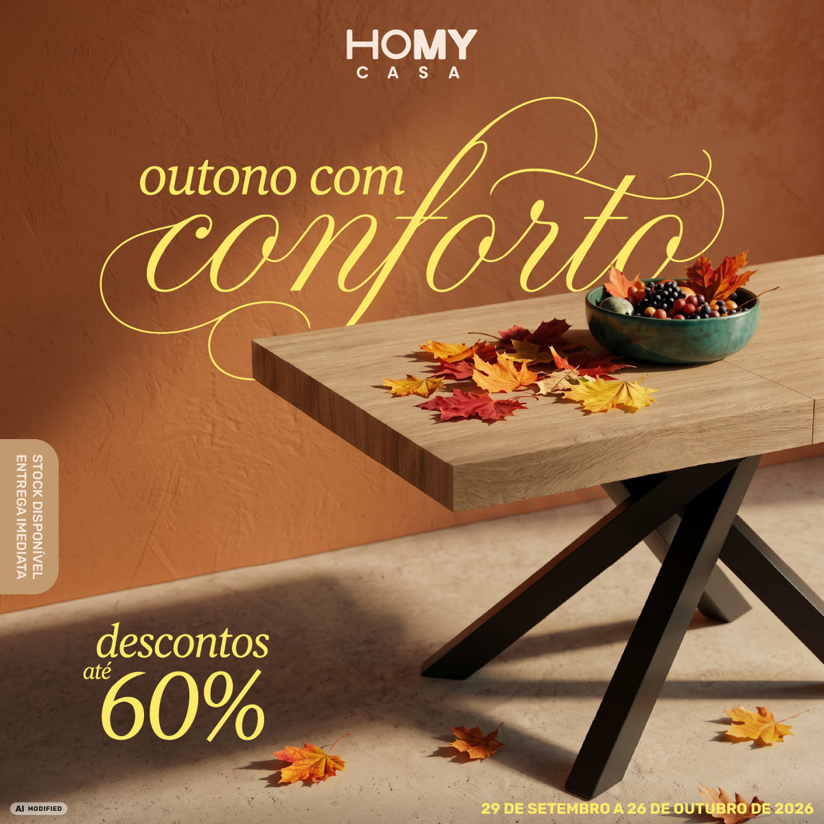 OUTONO COM CONFORTO