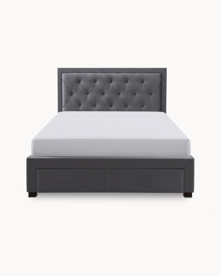 Cama de casal BIA com 4 gavetas