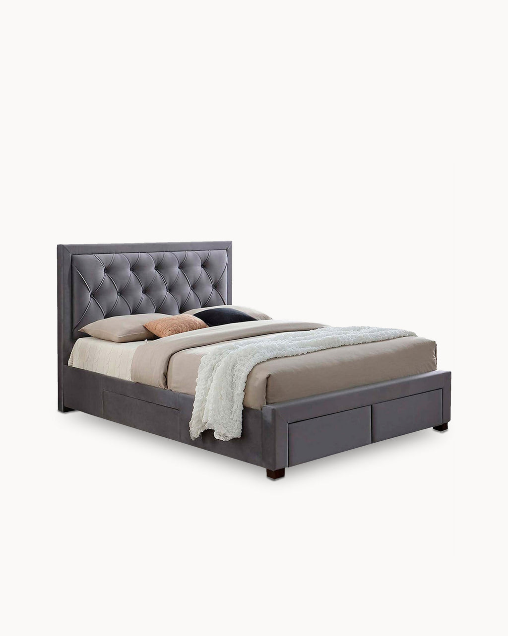 Cama de casal BIA com 4 gavetas