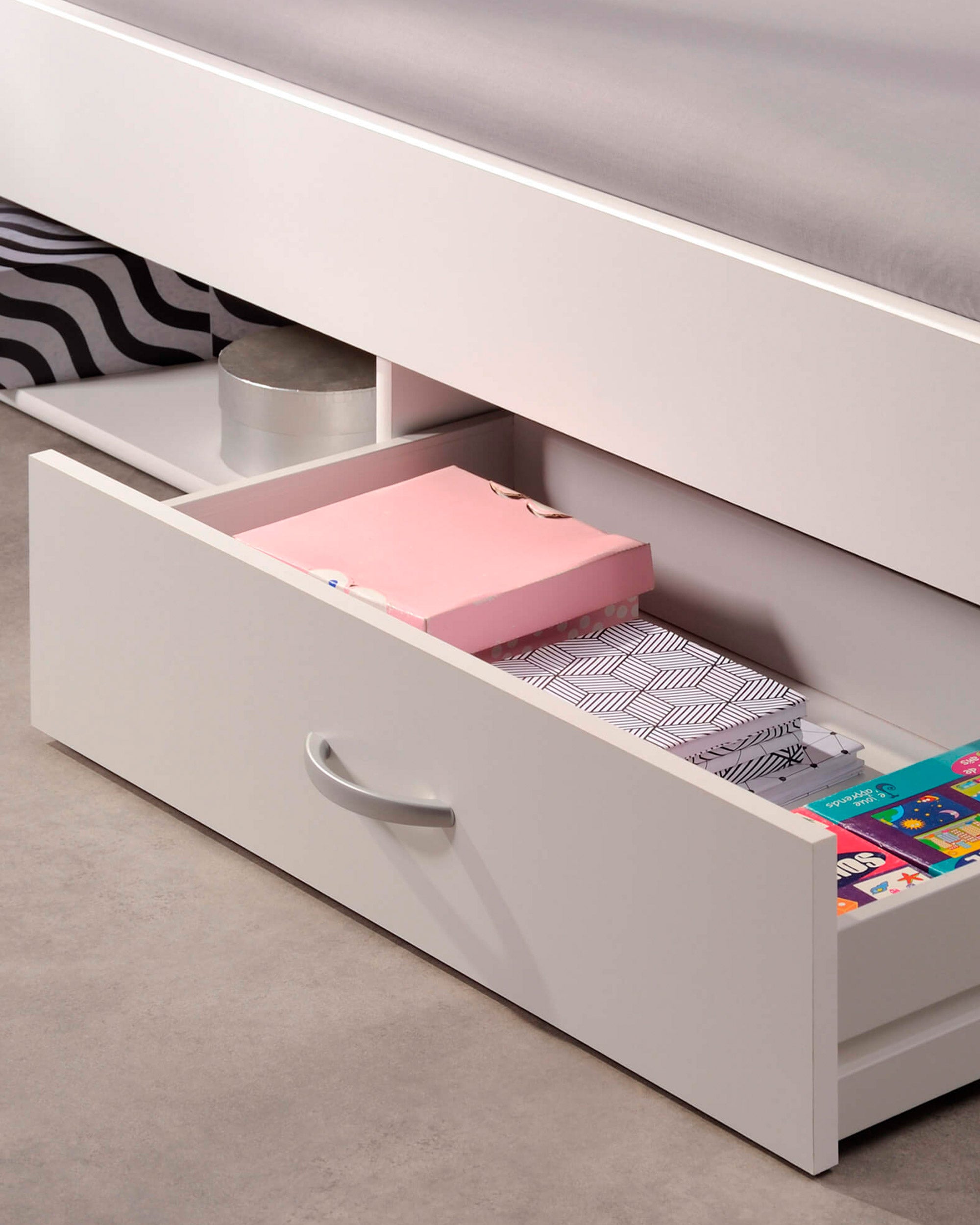 Cama individual ROMEO con cajones