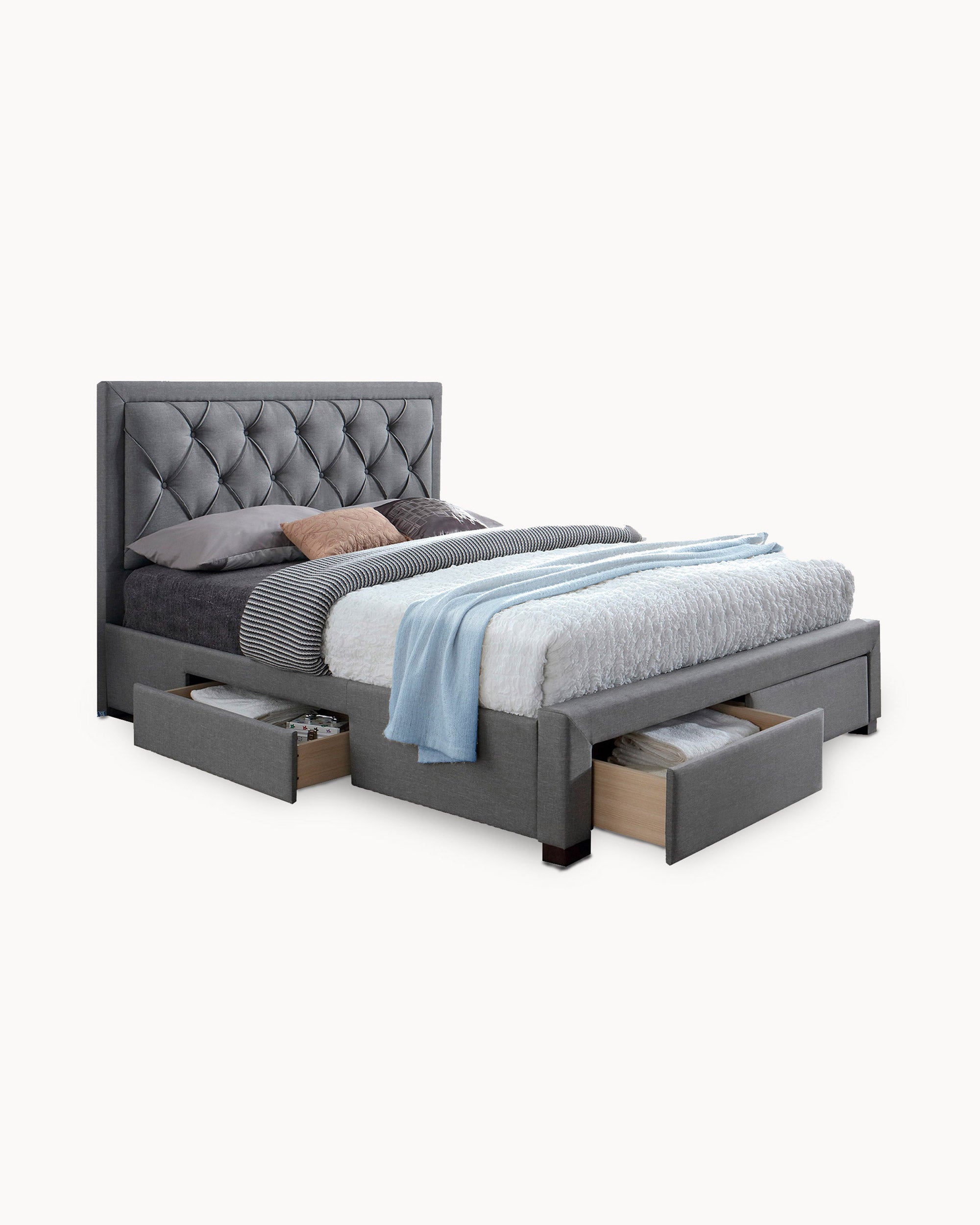 Cama de matrimonio BIA con 4 cajones