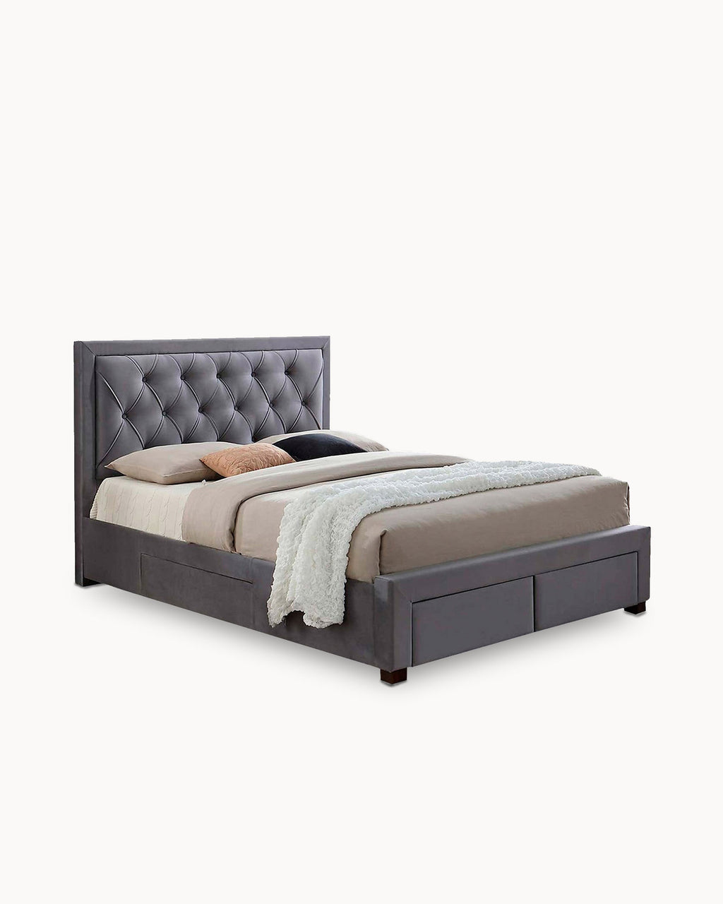 Cama de matrimonio BIA con 4 cajones