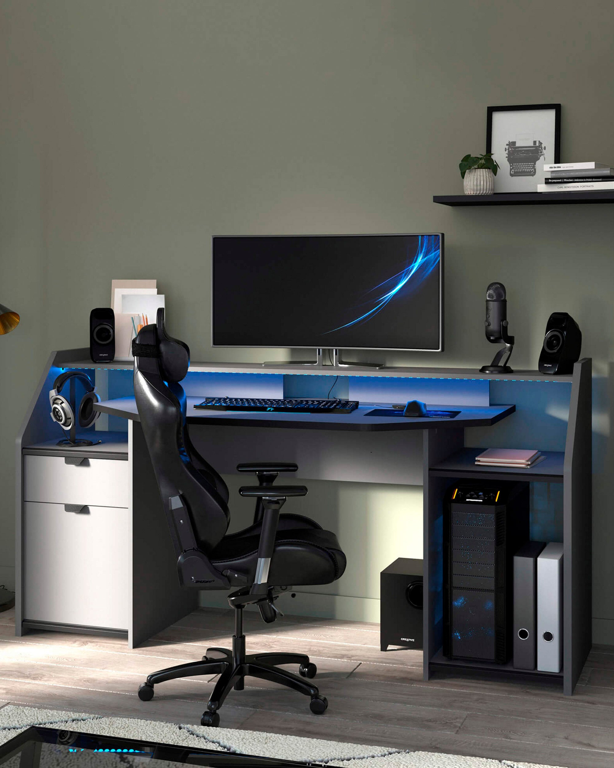 Secretária GAMER com LED