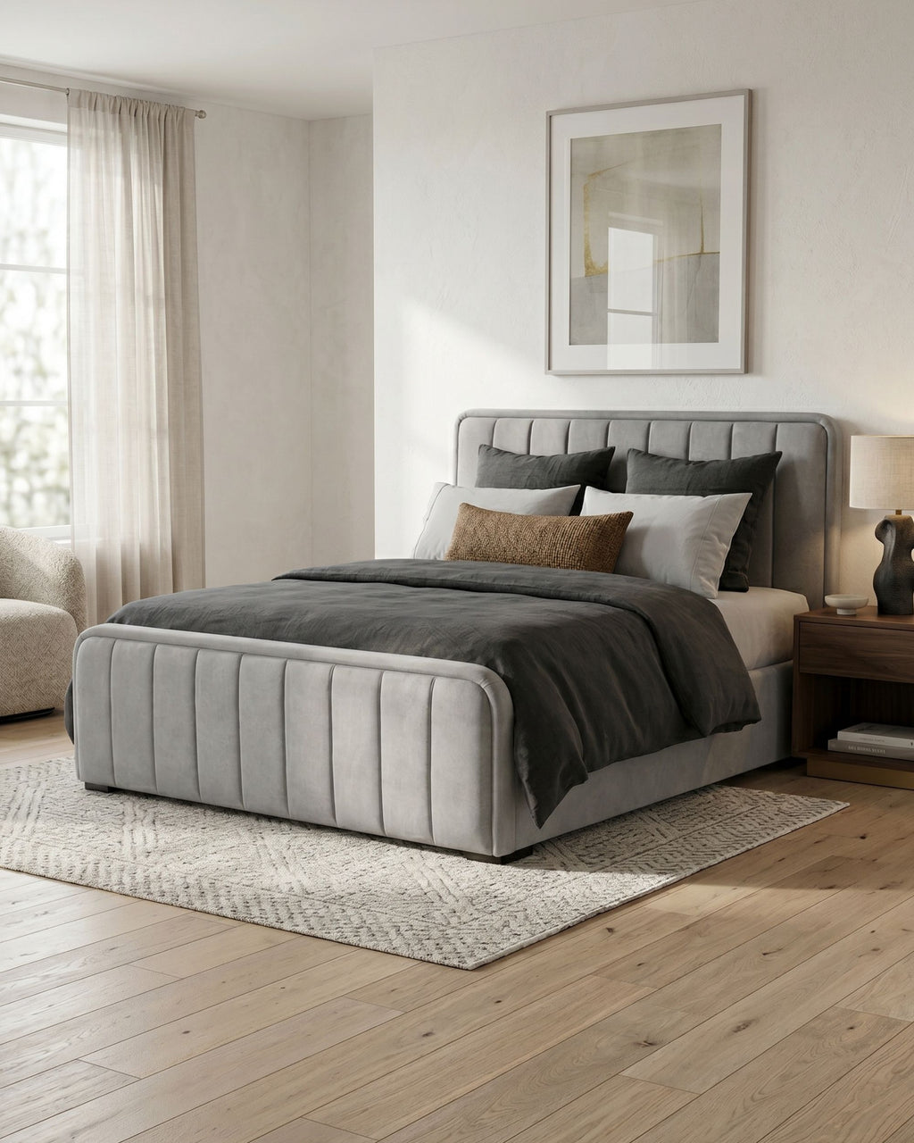 FLOW double bed with lift-up storage