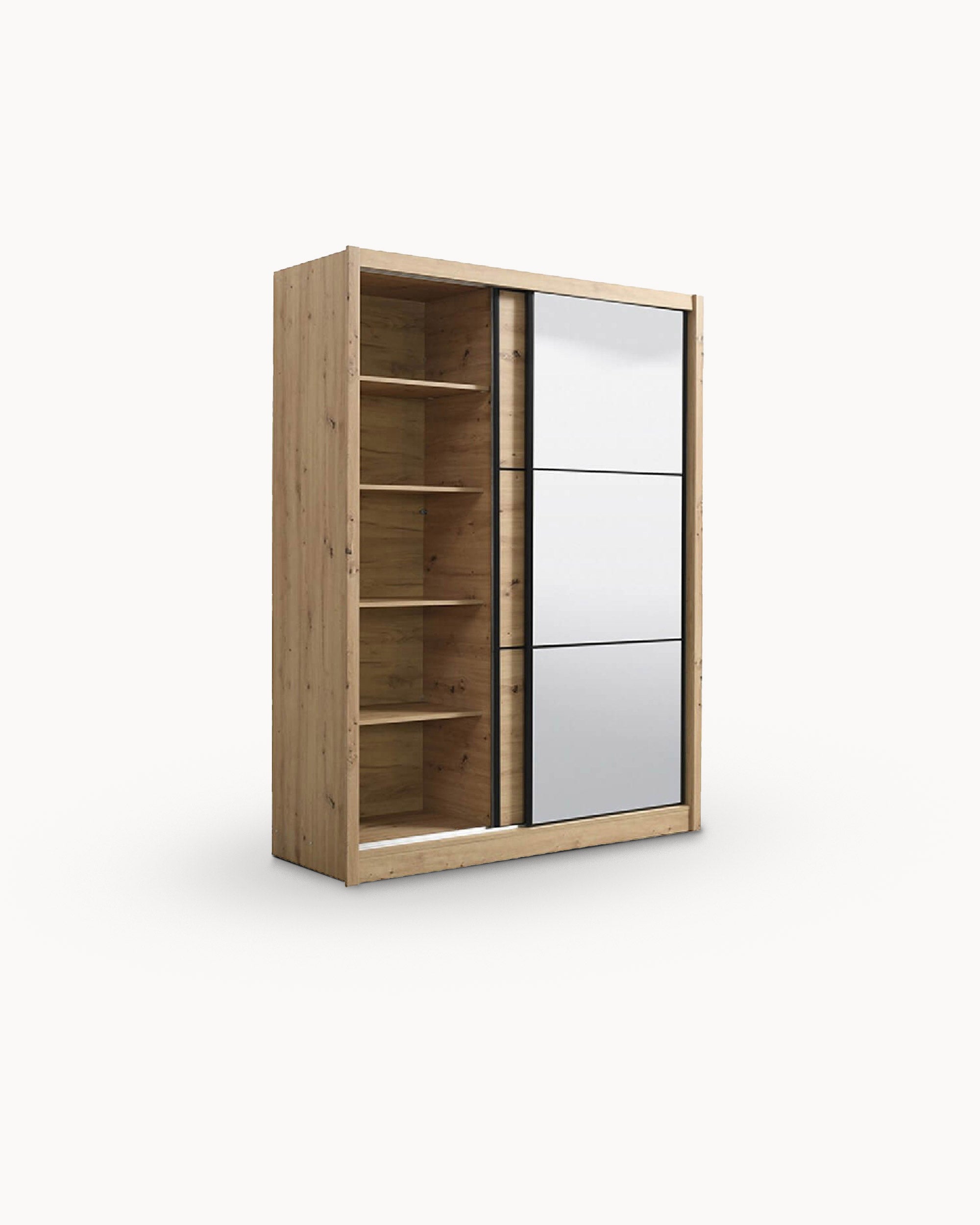NAVARA Wardrobe (165cm) with mirror