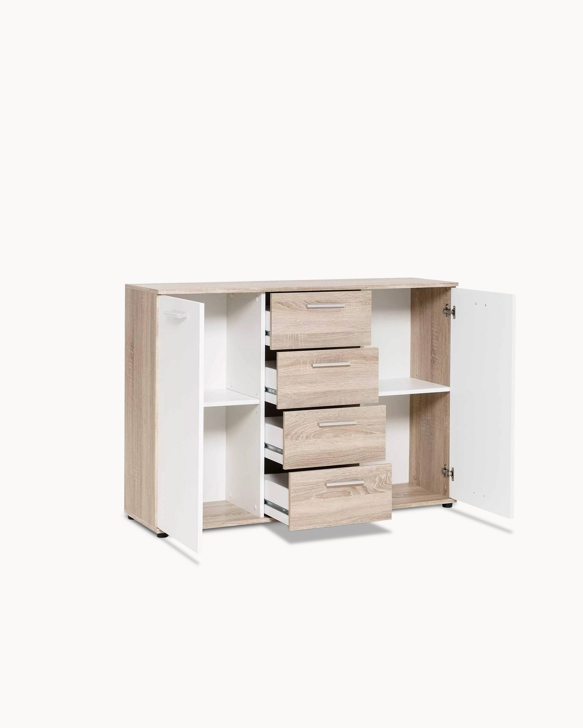 Aparador JACKY com 2 portas e 4 gavetas