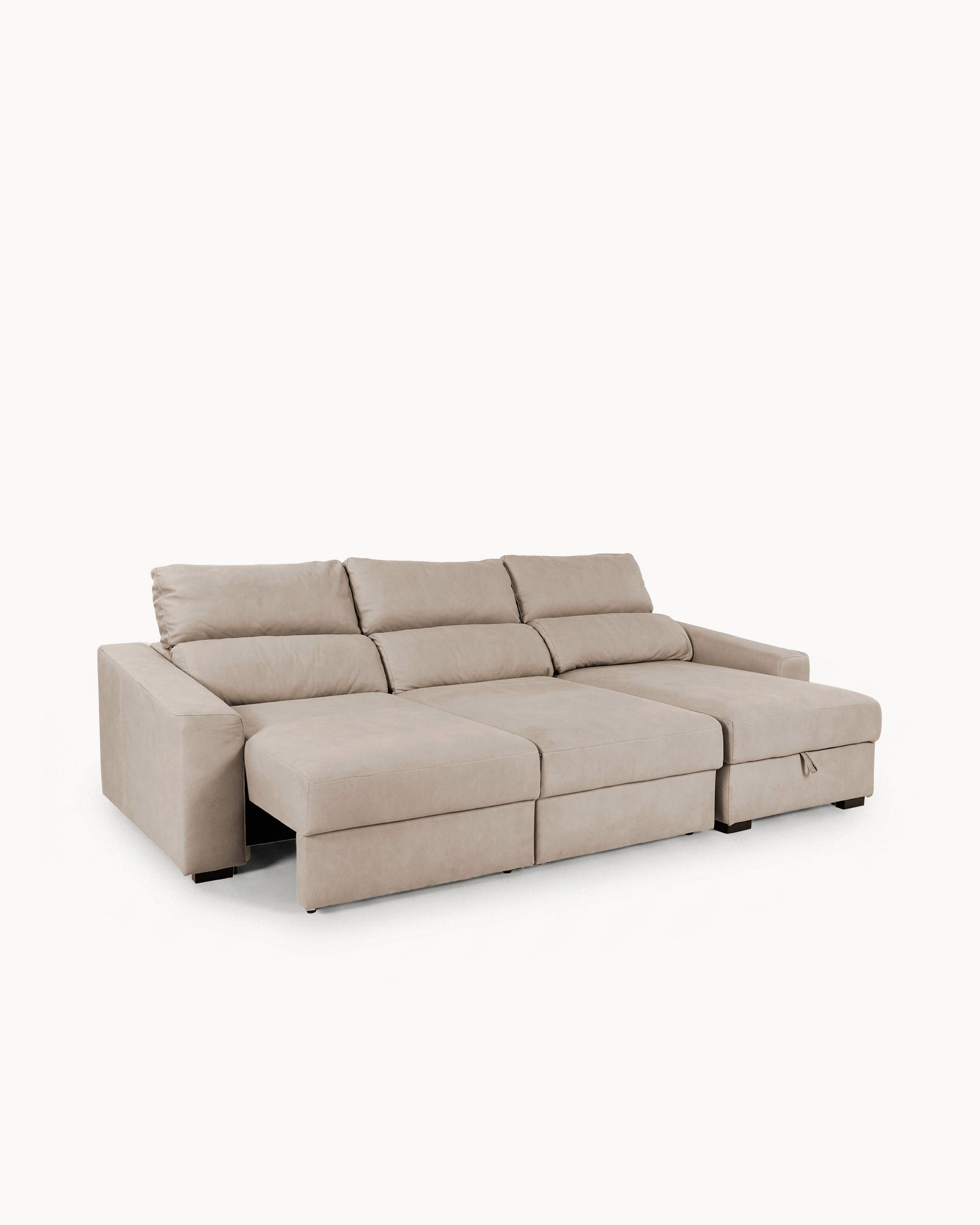 Sofá chaise longue reversible ALABAMA con cama y arcón