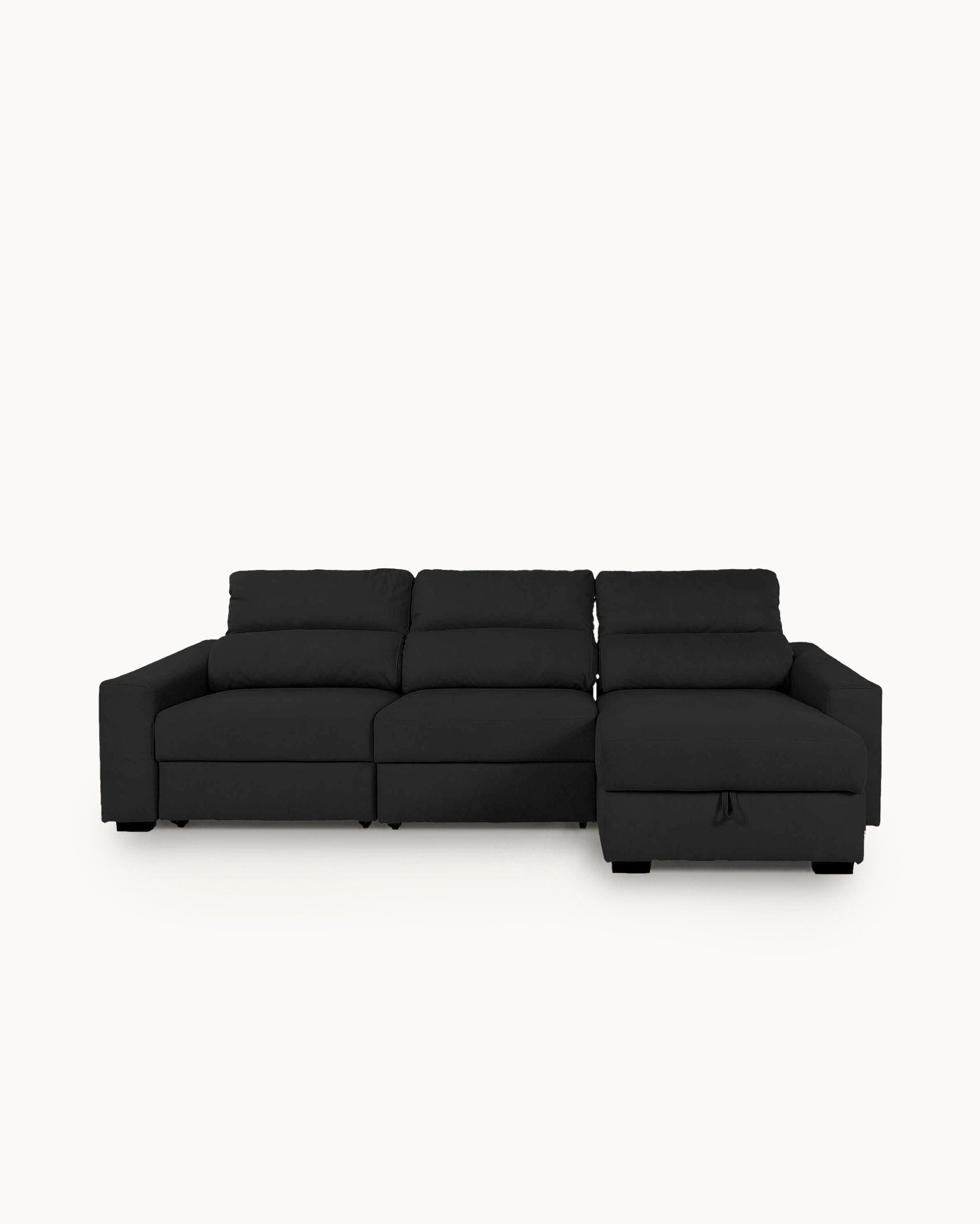 ALABAMA reversible chaise longue sofa with bed and storage box