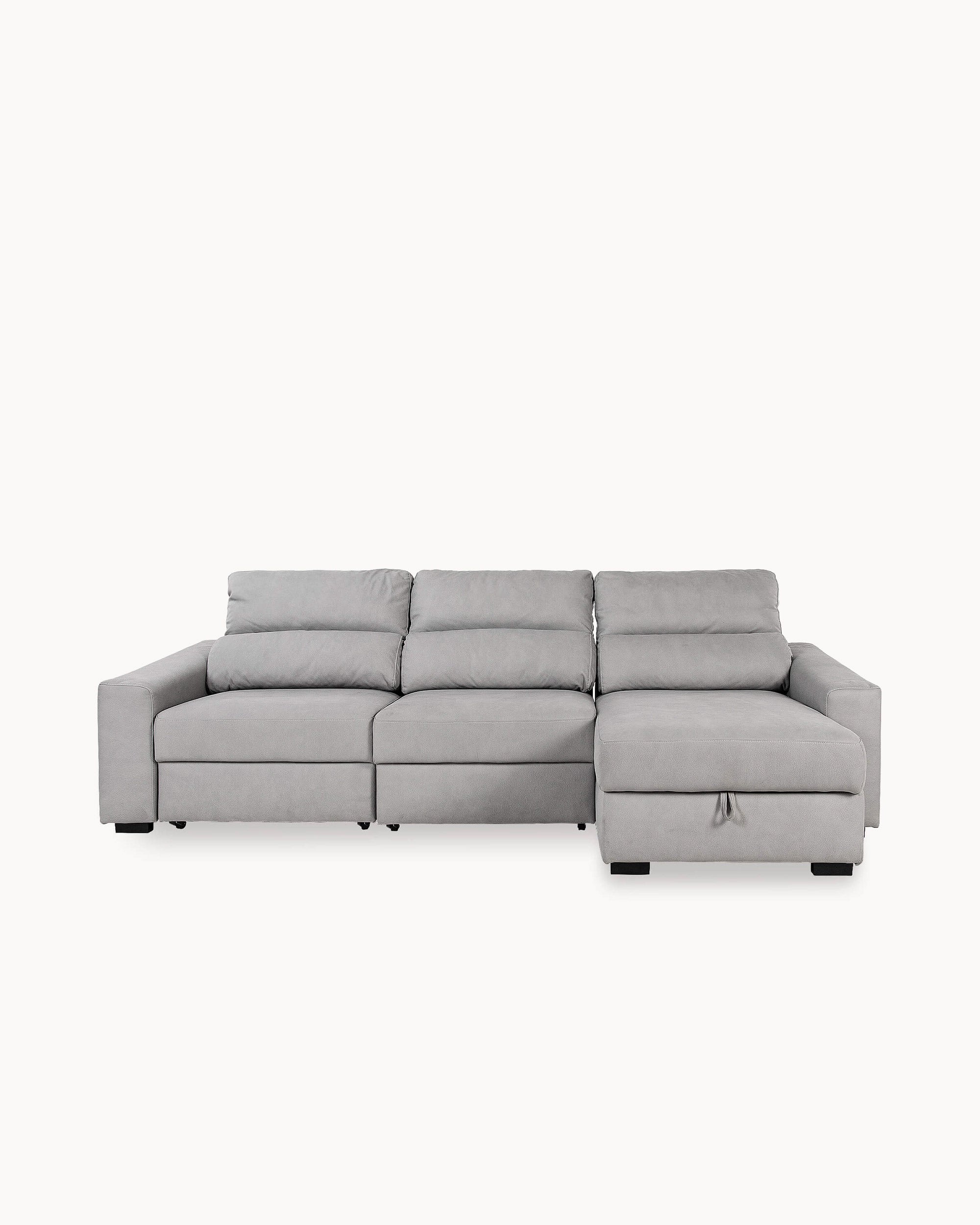 ALABAMA reversible chaise longue sofa with bed and storage box