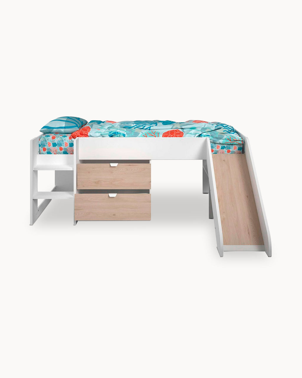 Pack cama alta TOBOGÁN + Colchón KID ROLLER