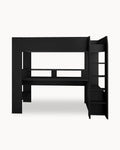 Cama alta gamer ONLINE con LED y escritorio