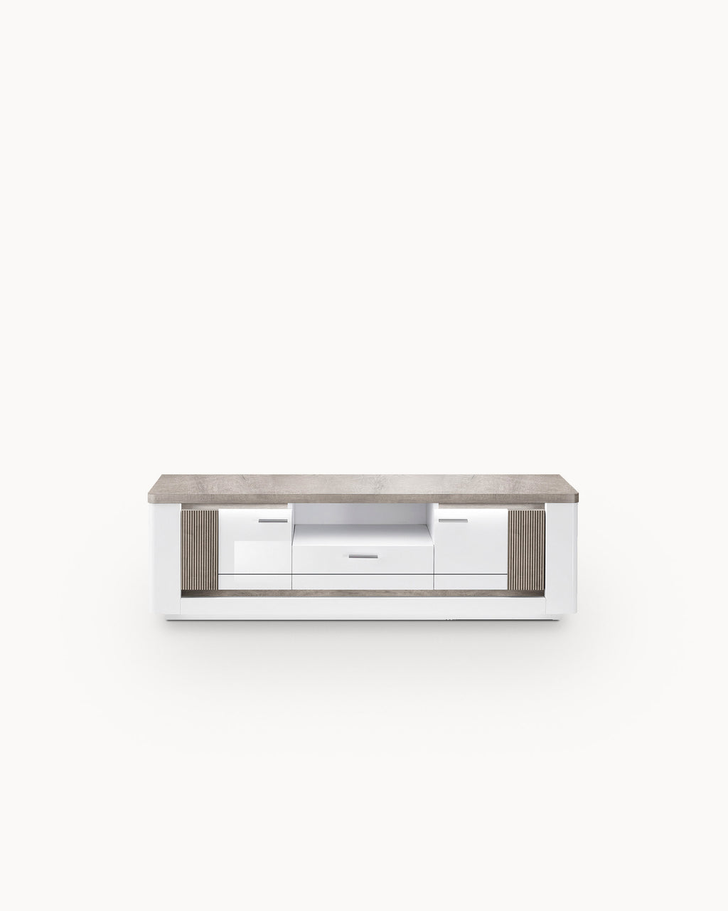 BELLARIA TV unit with LED, 2 doors and 1 drawer