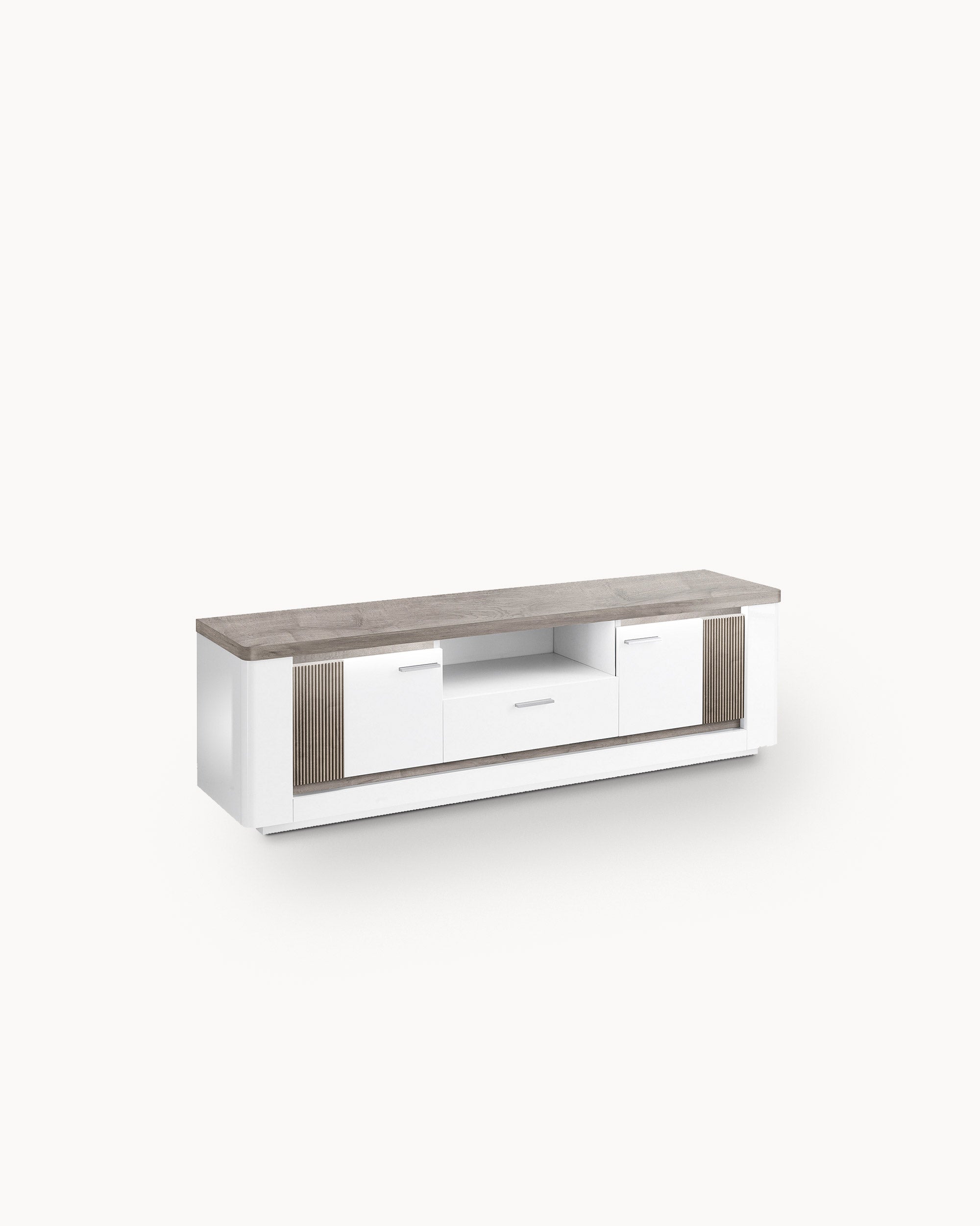BELLARIA TV unit with LED, 2 doors and 1 drawer
