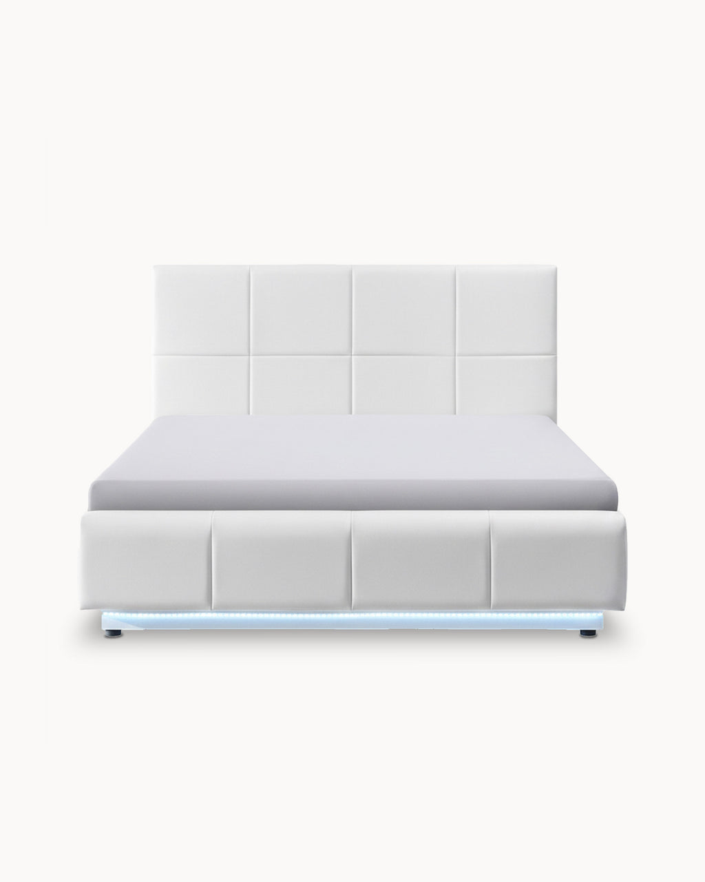 Pack cama de casal INFINITY II + colchão SPRING ROLLER + LED