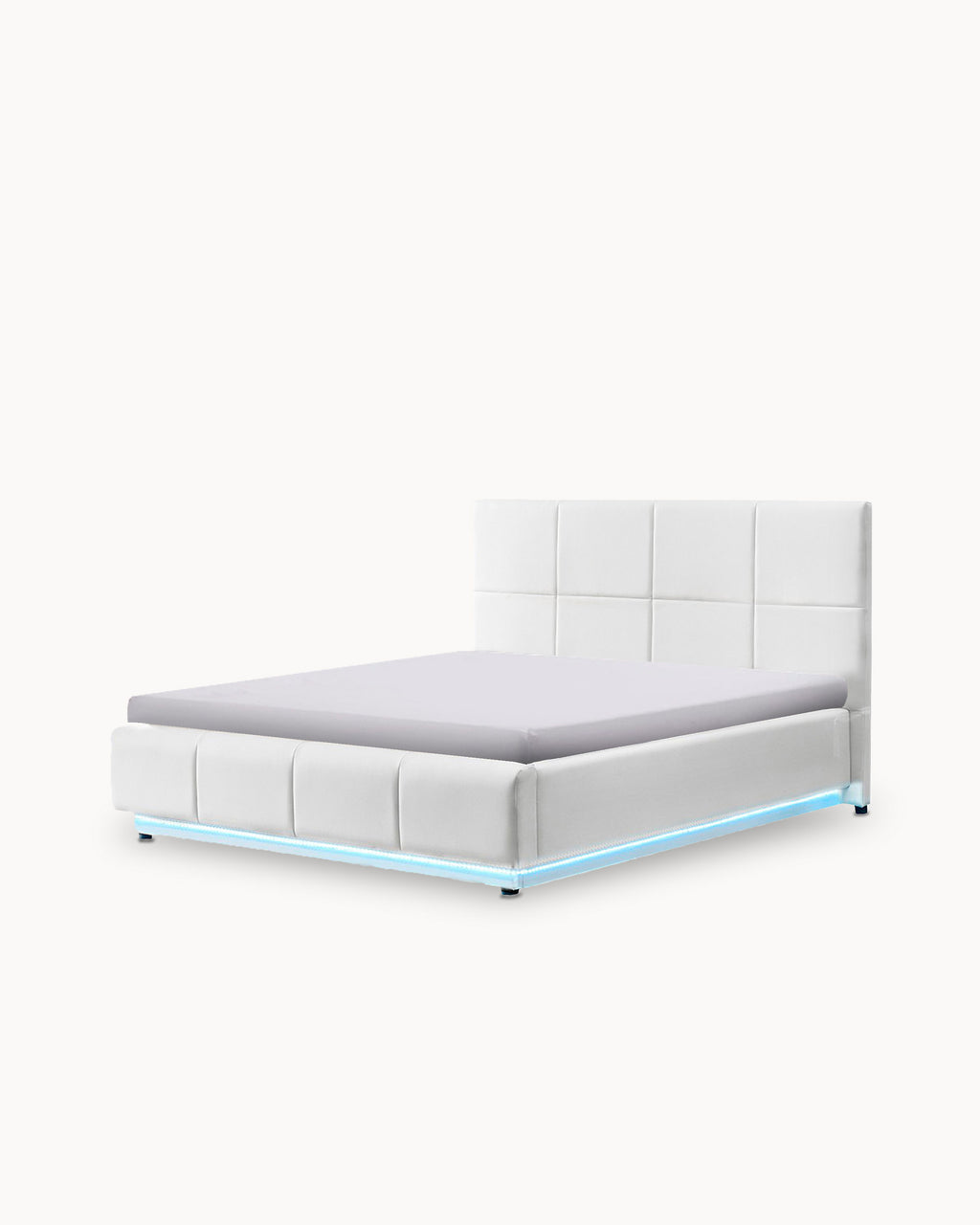 Pack cama de casal INFINITY II + colchão SPRING ROLLER + LED