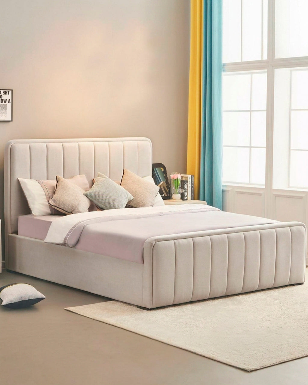 FLOW lift-up double bed frame + HOMYSLEEP PALACIO COOLER Mattress