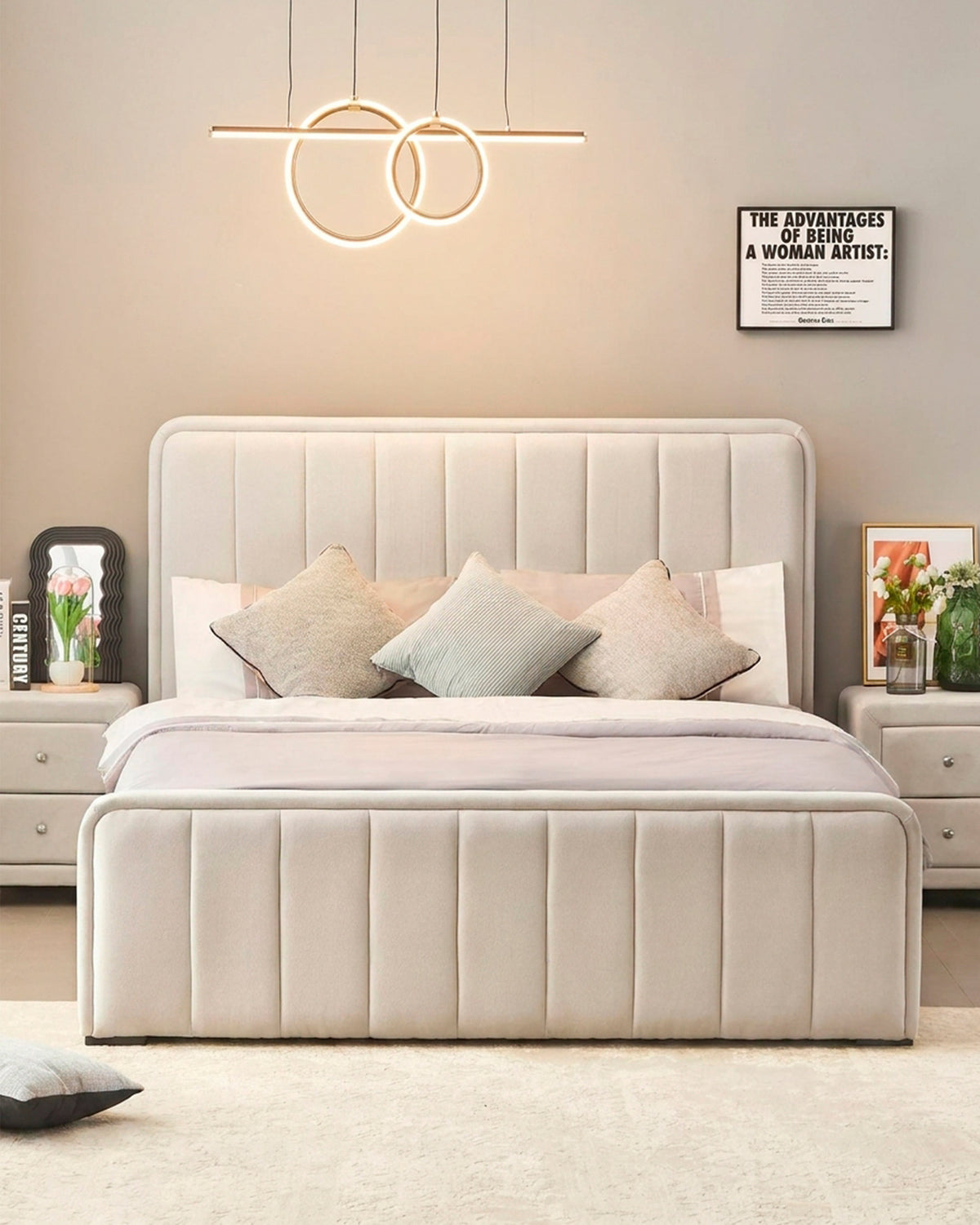 FLOW lift-up double bed frame + HOMYSLEEP PALACIO COOLER Mattress