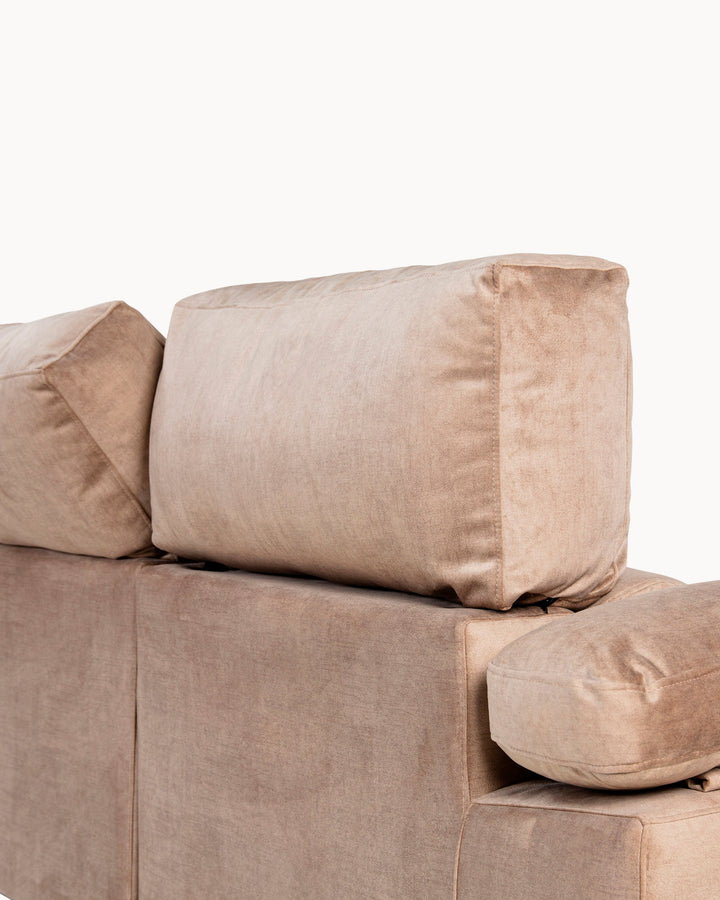 MERIDA chaise longue sofa with storage