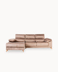 MERIDA chaise longue sofa with storage