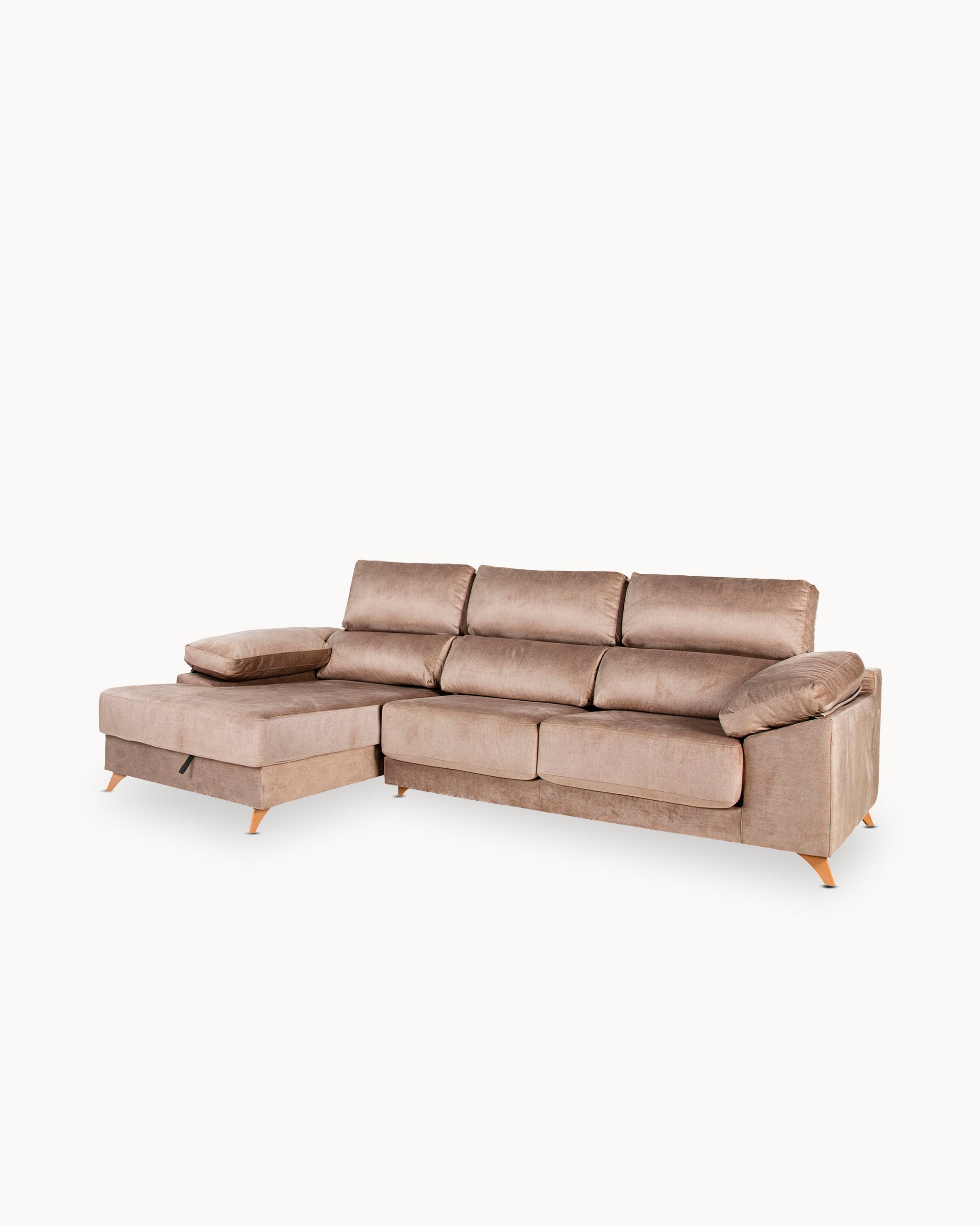 MERIDA chaise longue sofa with storage